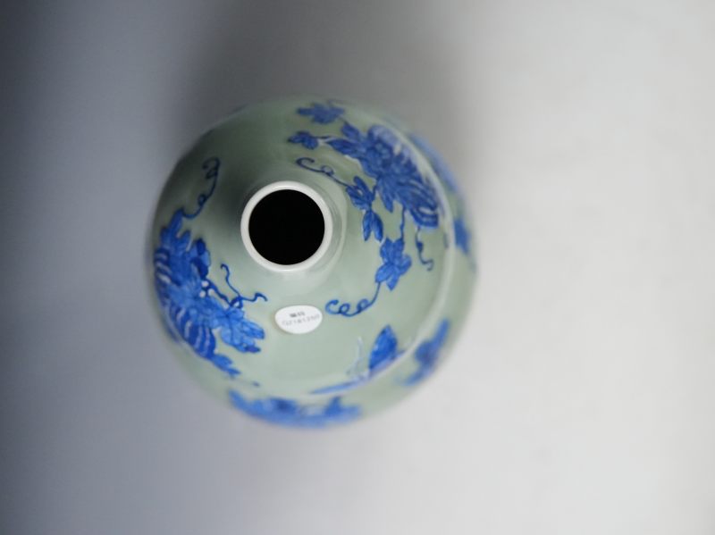 清中期高加白瓜碟绵绵葫芦瓶 - 图6