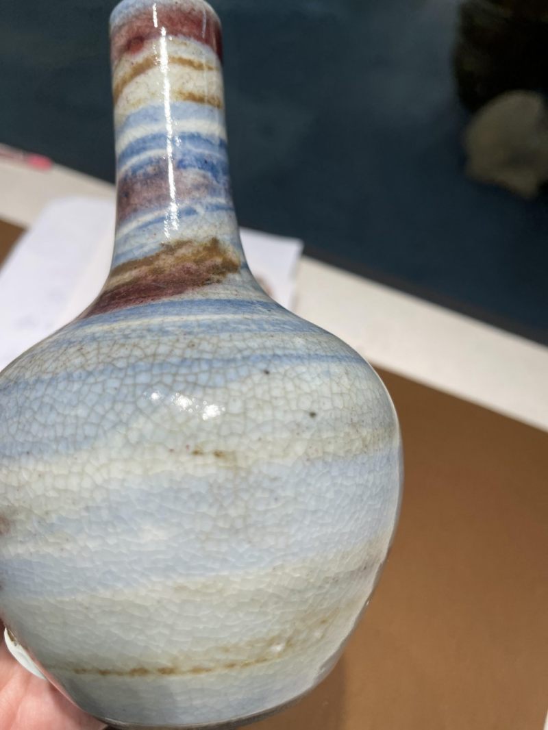    清 窯變裂紋瓶 - 图7