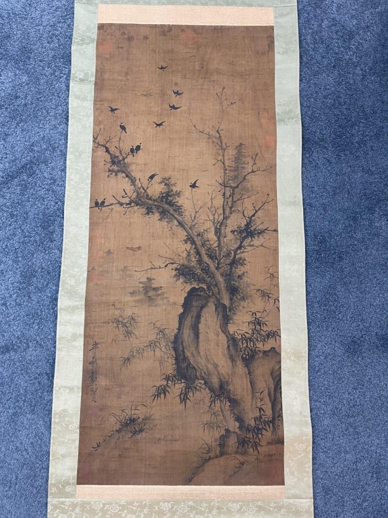    龔賢 山水鳥 - 图2