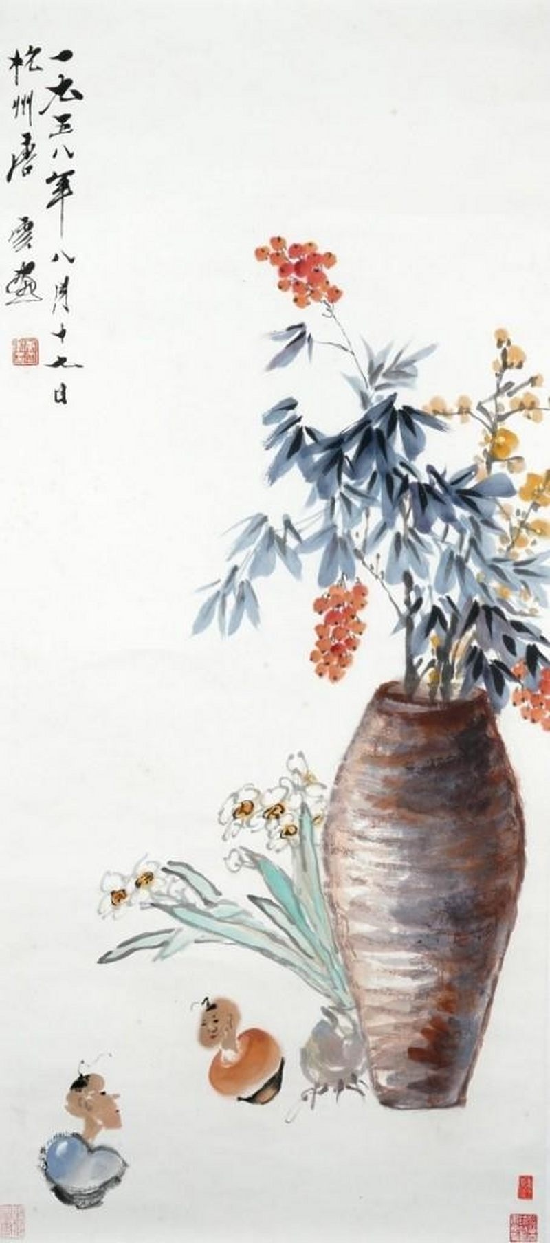    唐雲 花鳥