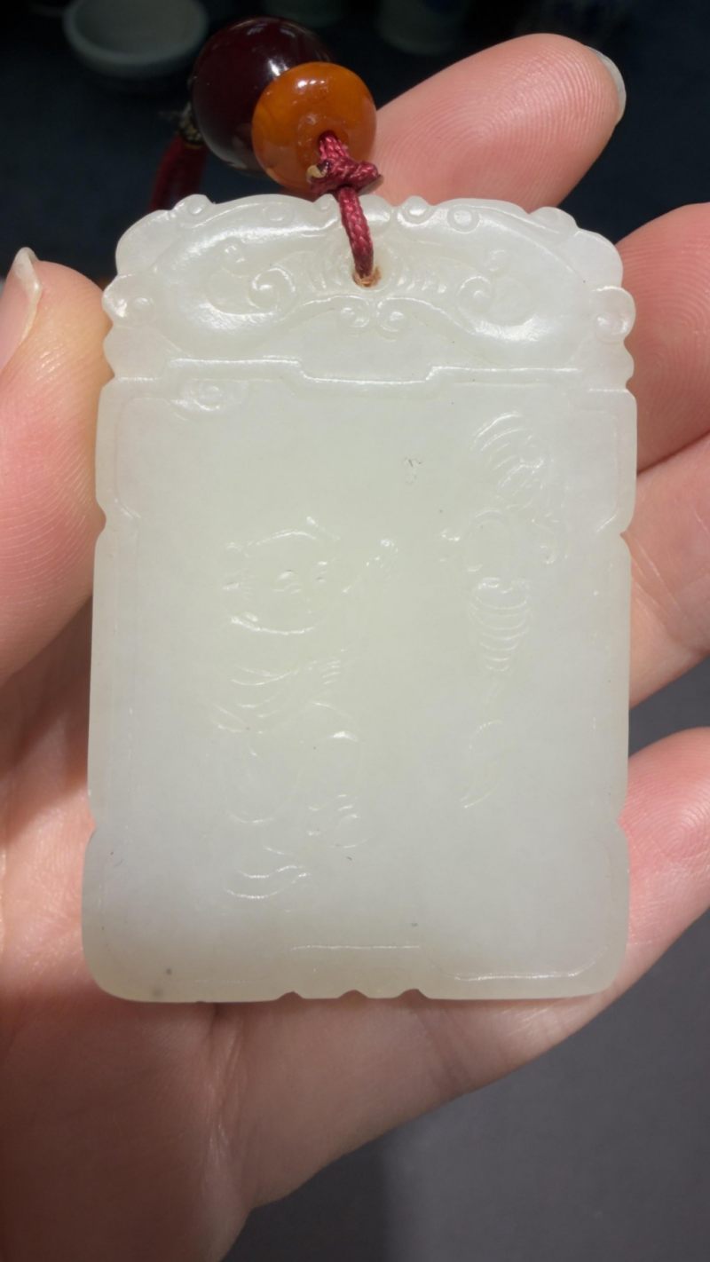    白玉人物子崗牌 - 图5