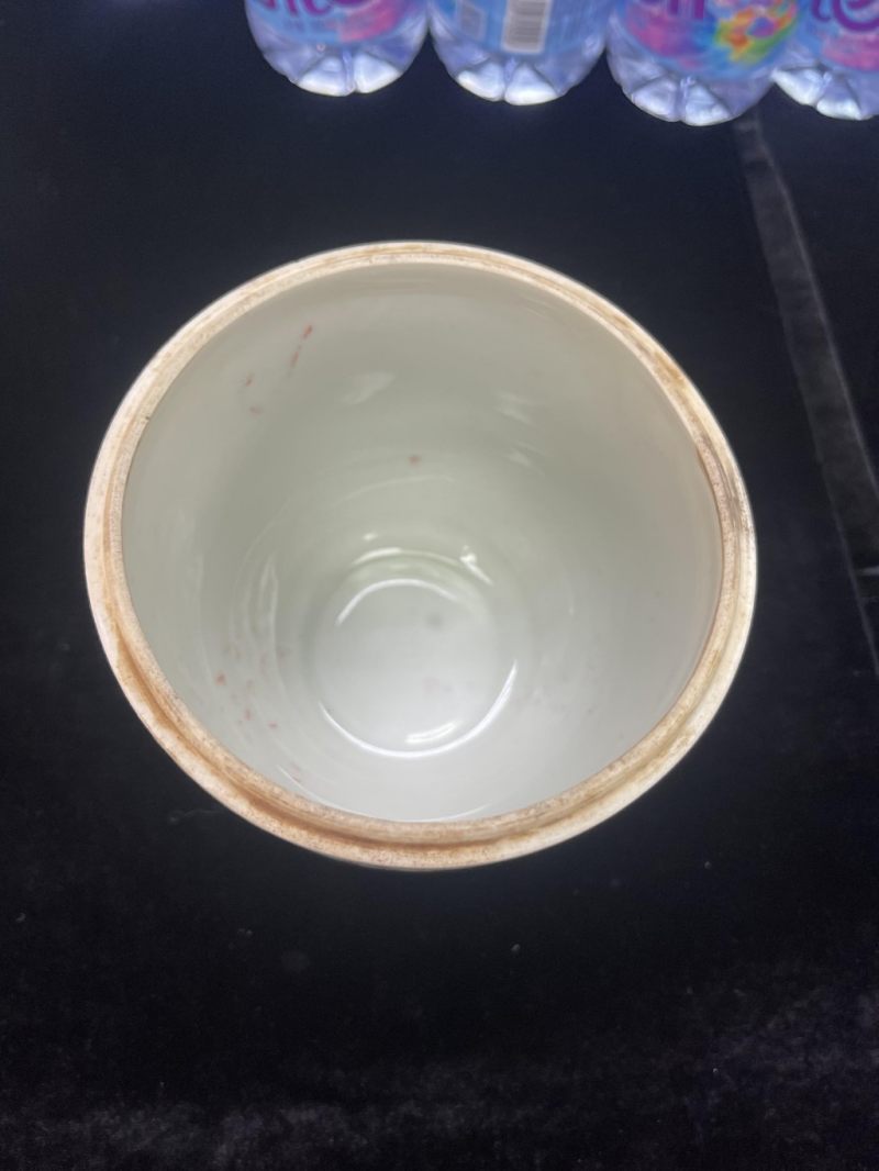    清 粉彩花卉紋蓋盅 - 图2