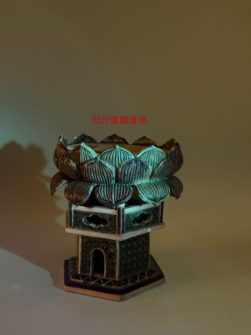 清康熙 素三彩观音坐像 - 图27