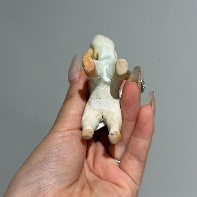 明代 青白釉童子骑牛摆件 - 图11