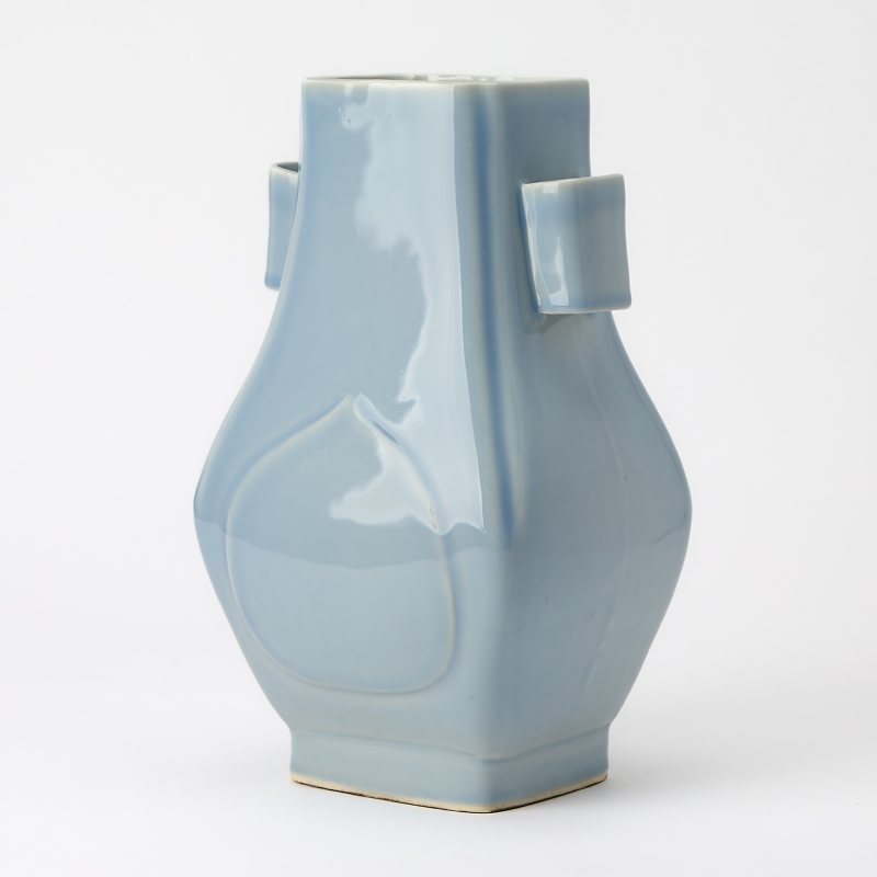 A Chinese Clair-de-lune Glazed Porcelain Vase, Fanghu