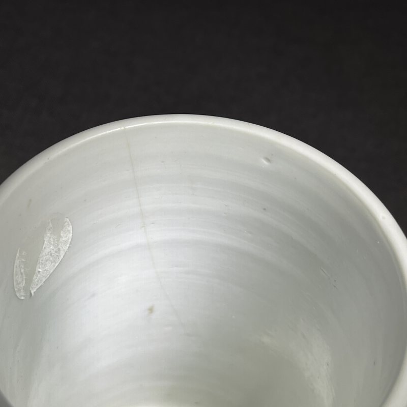 清康熙青花诗文风景笔筒 - 图13