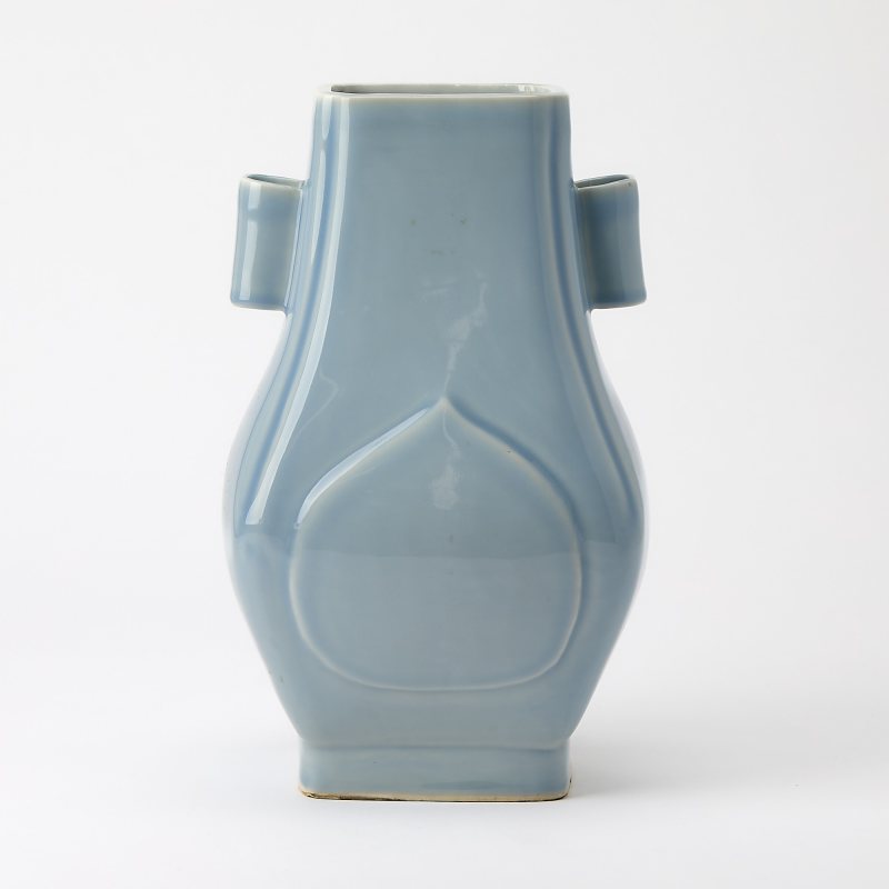 A Chinese Clair-de-lune Glazed Porcelain Vase, Fanghu - 图4