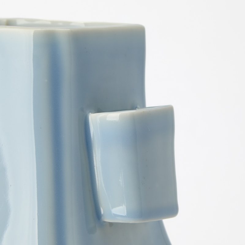 A Chinese Clair-de-lune Glazed Porcelain Vase, Fanghu - 图5