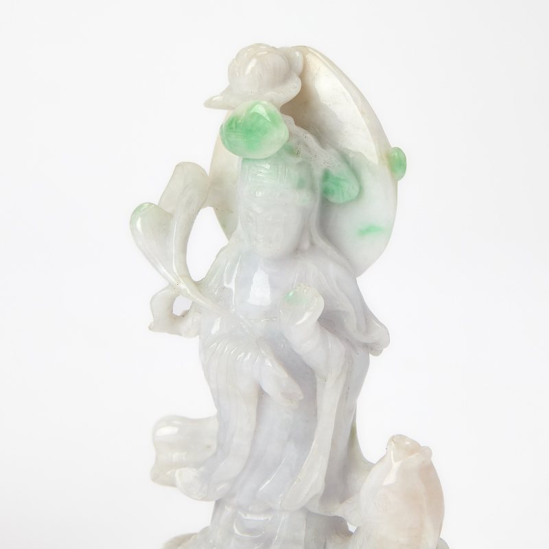 Two Chinese Carved Jadeite Figural Groups - 图7