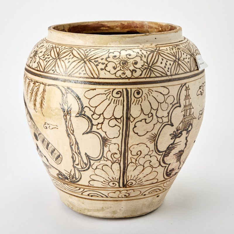 A Chinese Painted Cizhou Pottery Jar - 图2