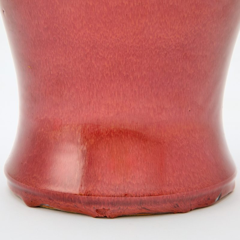 A Chinese Copper Red Glazed Porcelain Vase - 图4