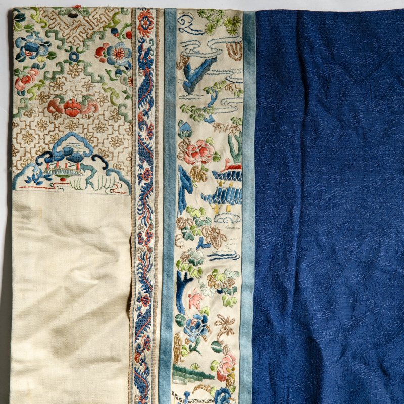 A Chinese Blue Ground Silk Lady's Robe - 图4