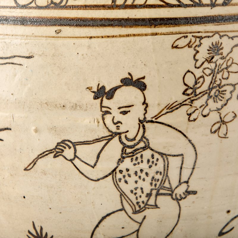 A Chinese Painted Cizhou Pottery Jar - 图5