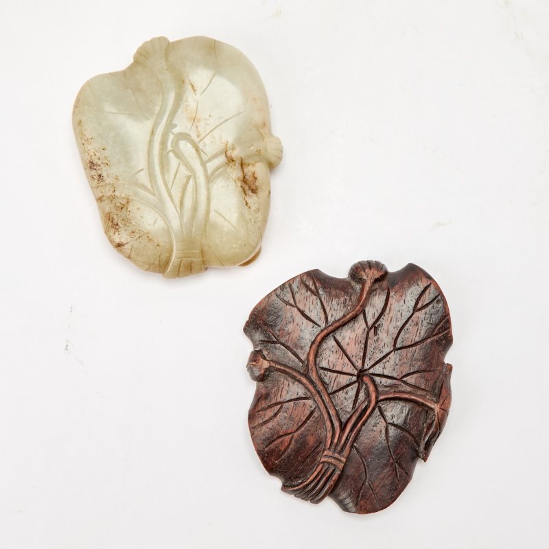 A Chinese Russet and Pale Celadon Jade Carving - 图4