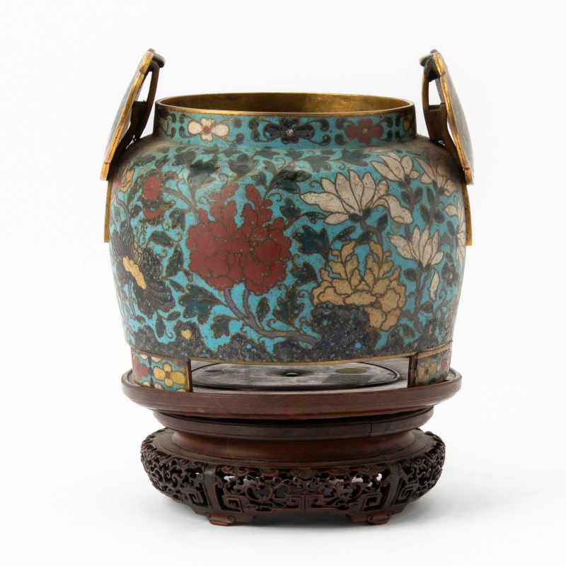 A Chinese Cloisonne Enamel Bronze Censer