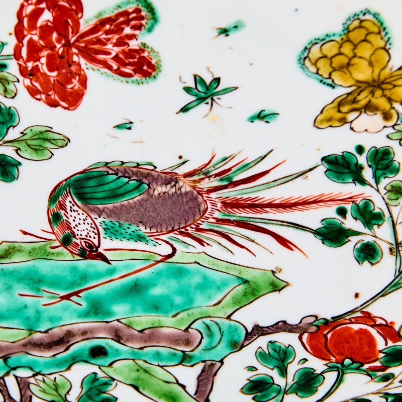 A Chinese Famille Verte Porcelain Dish - 图2