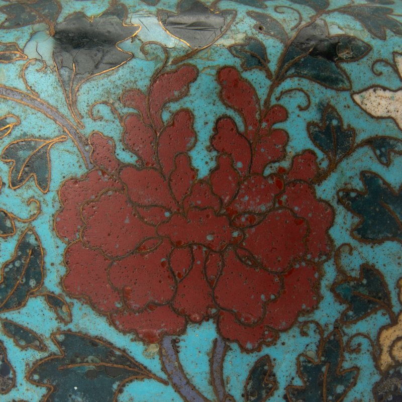 A Chinese Cloisonne Enamel Bronze Censer - 图2