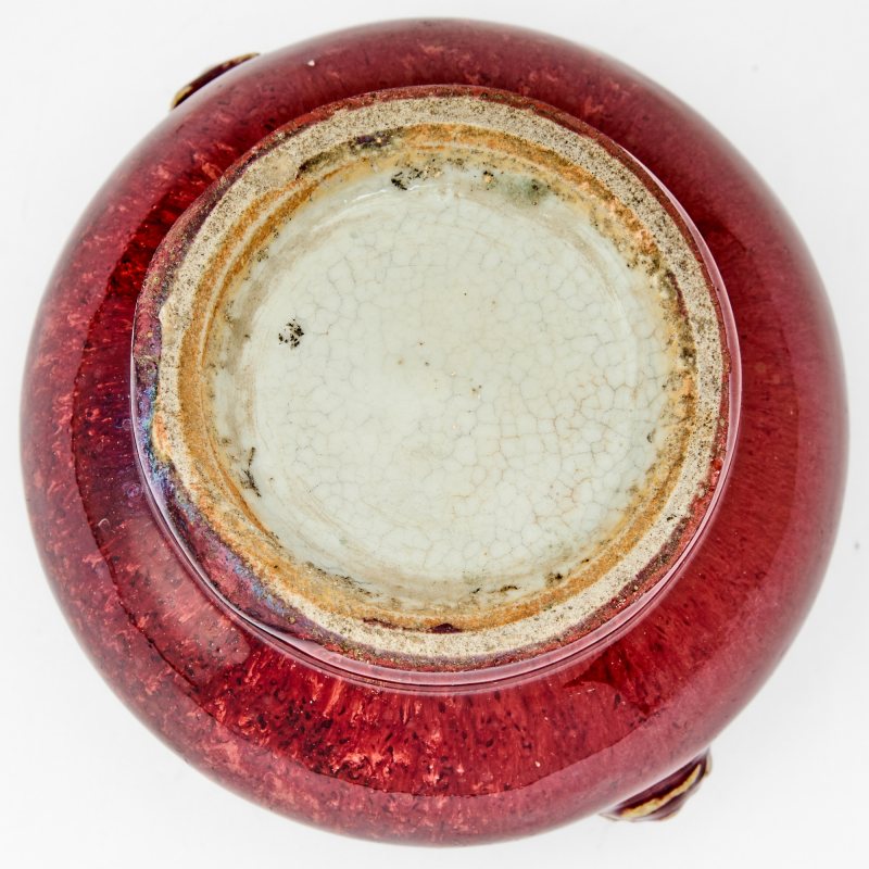 A Chinese Flambe Glazed Porcelain Censer - 图5