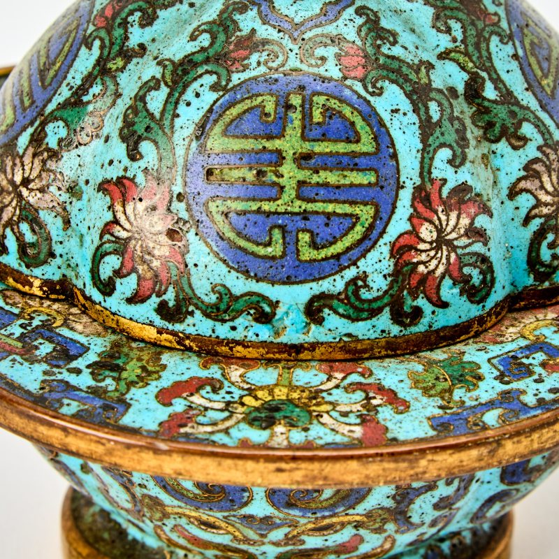 A Chinese Cloisonne Enamel Incense Burner - 图4