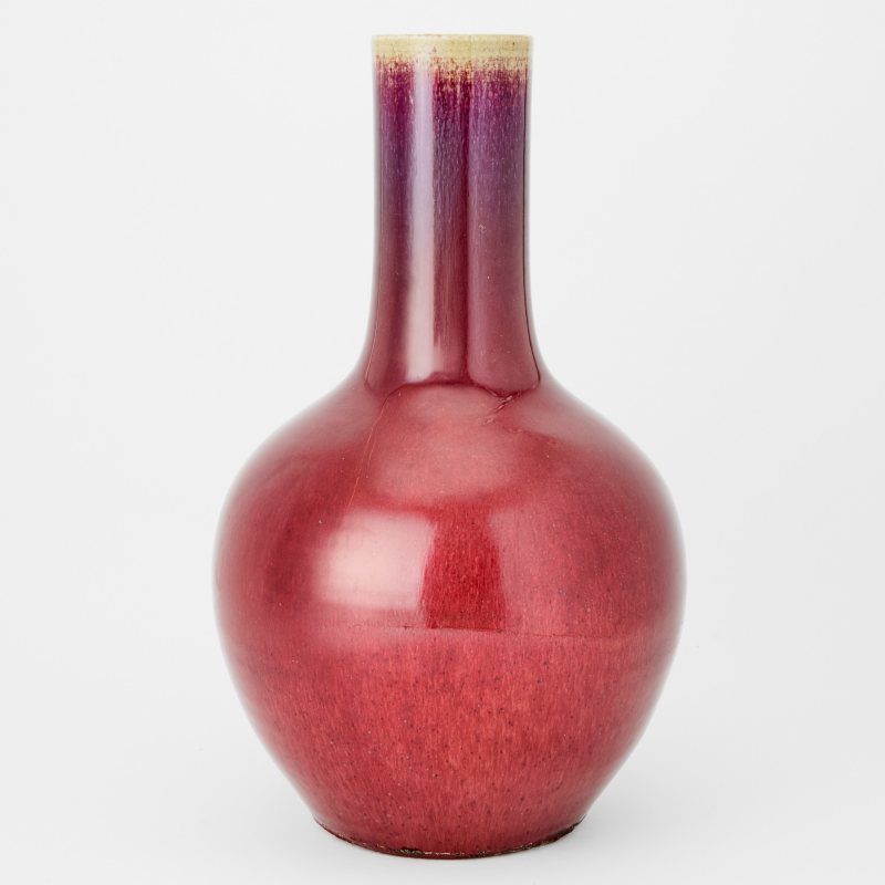 A Chinese Flambe Glazed Porcelain Vase
