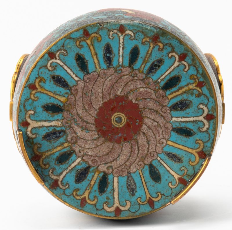 A Chinese Cloisonne Enamel Bronze Censer - 图6