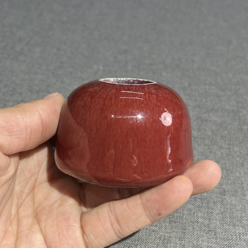清乾隆红釉窑变水呈 - 图4