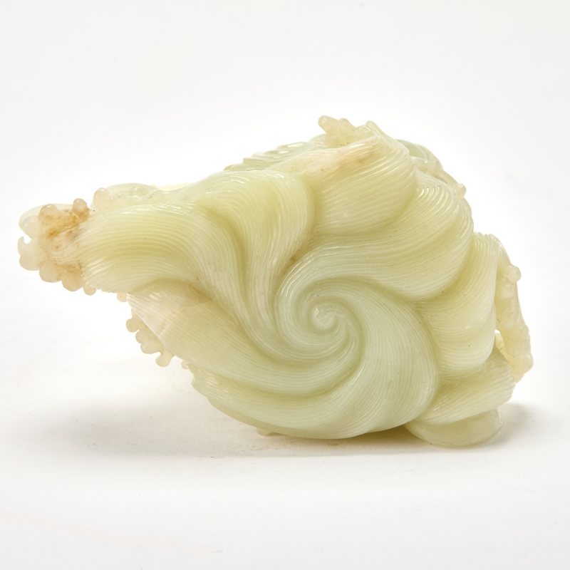 A Chinese Celadon Jade Carving of a Figural Group - 图6
