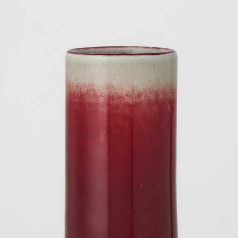 A Chinese Copper Red Glazed Porcelain Bottle Vase - 图3