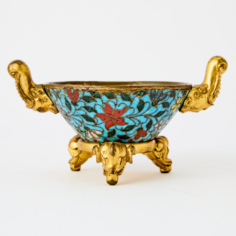 A Chinese Cloisonne Enamel Bronze Censer - 图8