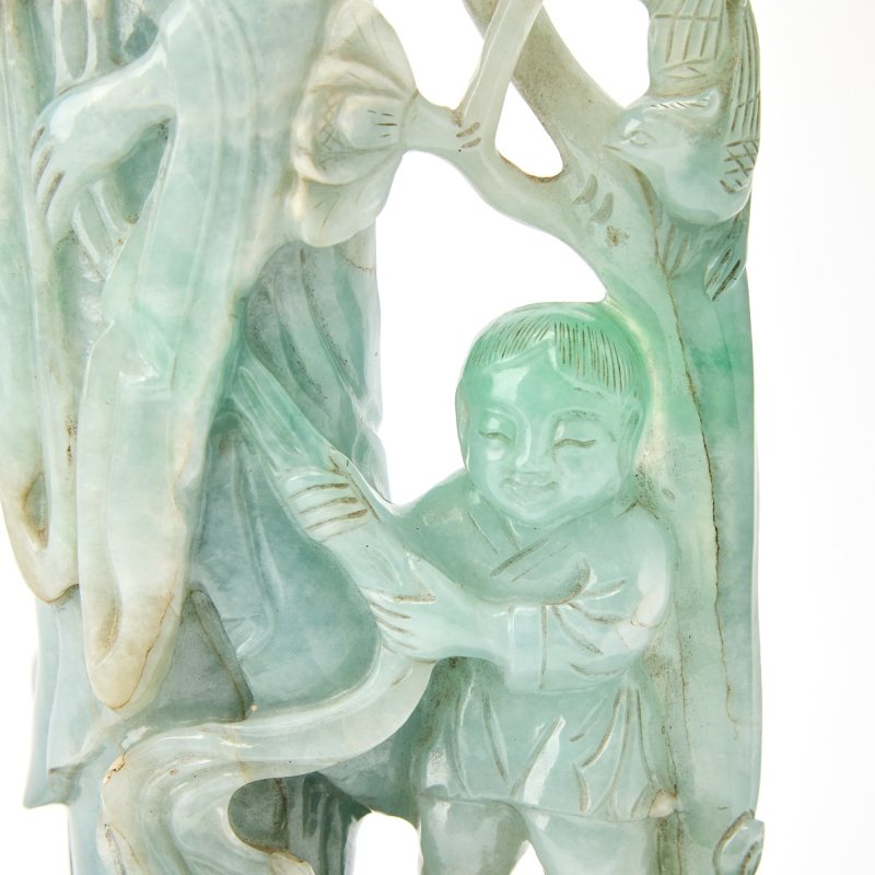 A Chinese Jadeite Figural Group - 图6