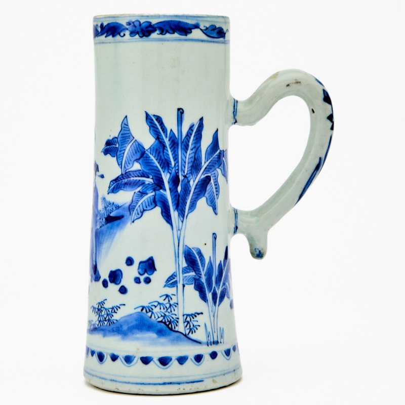A Chinese Blue and White Porcelain Tankard