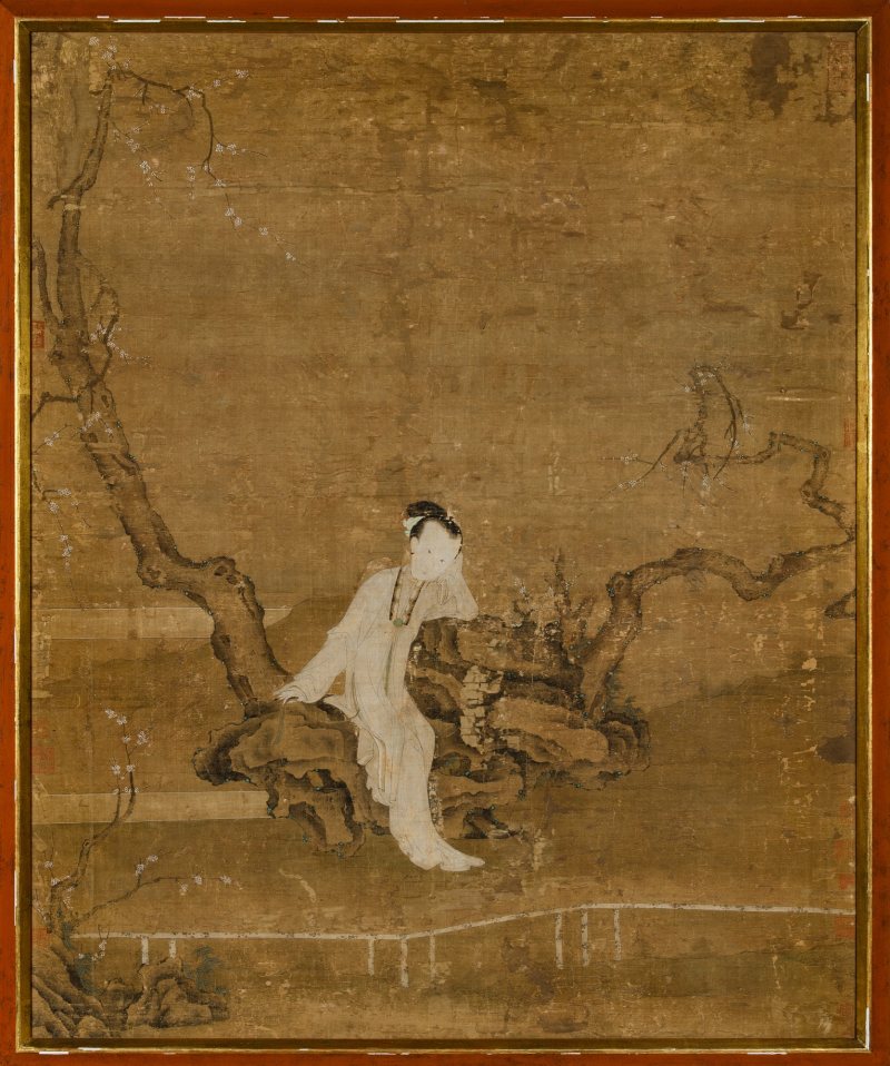 A Chinese School Painting of a Meiren