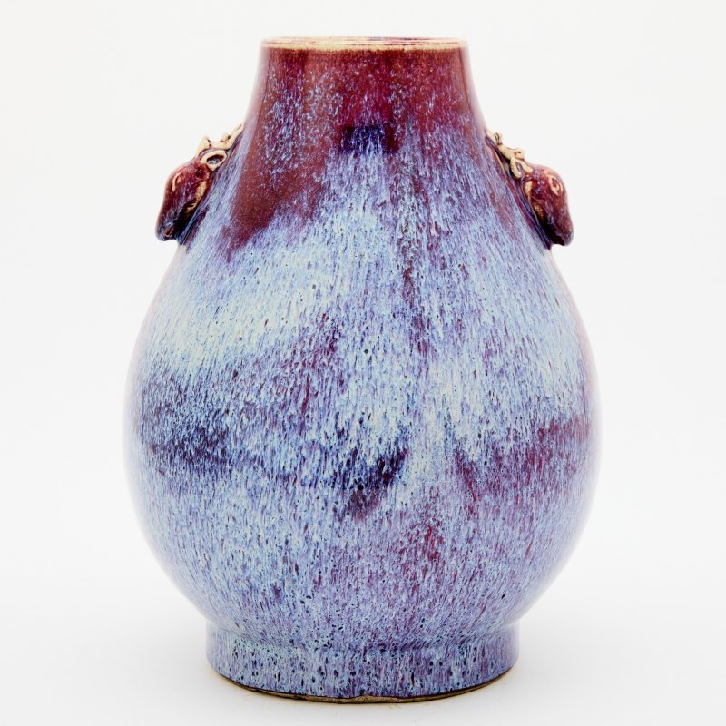 A Chinese Flambe Glazed Porcelain Jar