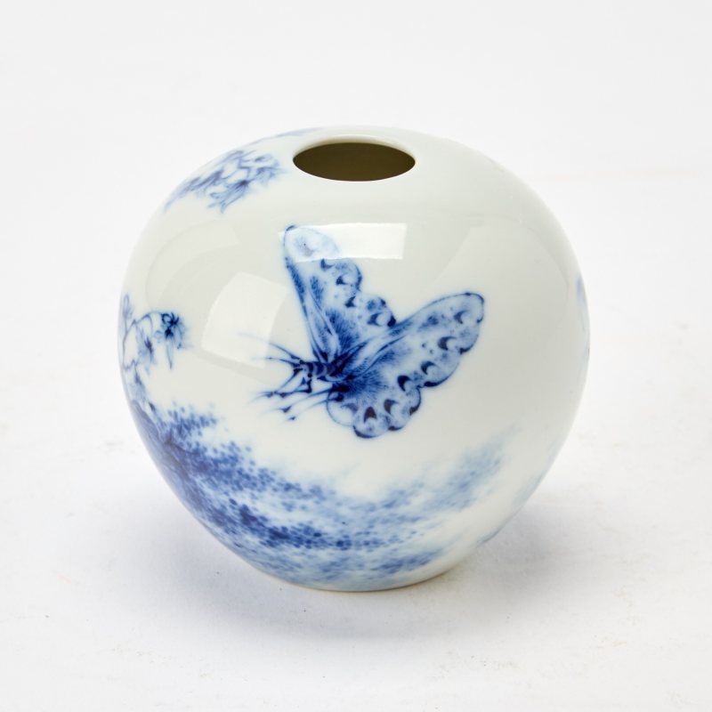 A Chinese Wang-Bu-Style Blue and White Porcelain Water Pot - 图3