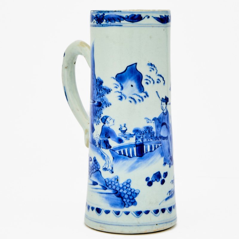 A Chinese Blue and White Porcelain Tankard - 图3