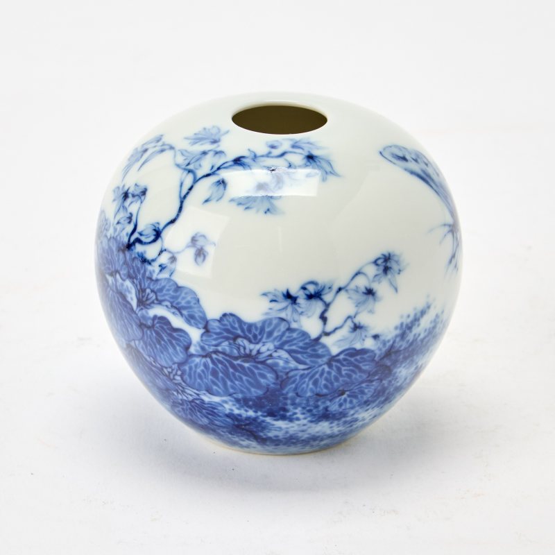 A Chinese Wang-Bu-Style Blue and White Porcelain Water Pot - 图4