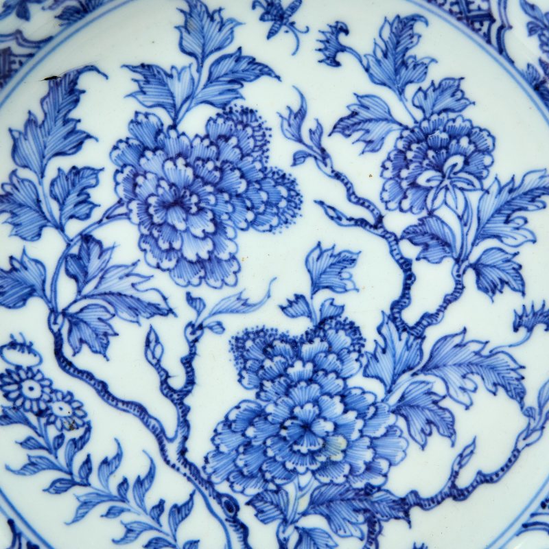 A Pair of Chinese Blue and White Porcelain Dishes - 图5