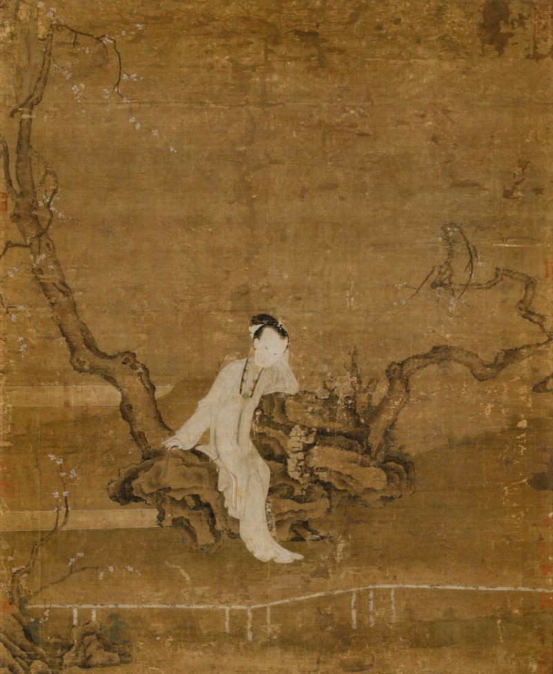A Chinese School Painting of a Meiren - 图2