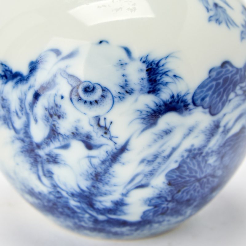 A Chinese Wang-Bu-Style Blue and White Porcelain Water Pot - 图5