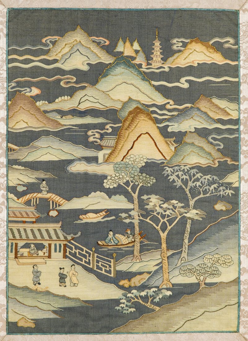 A Chinese Kesi Silk Panel - 图2