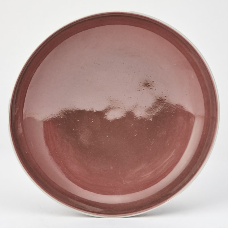 A Chinese Copper Red Glazed Porcelain Dish - 图2