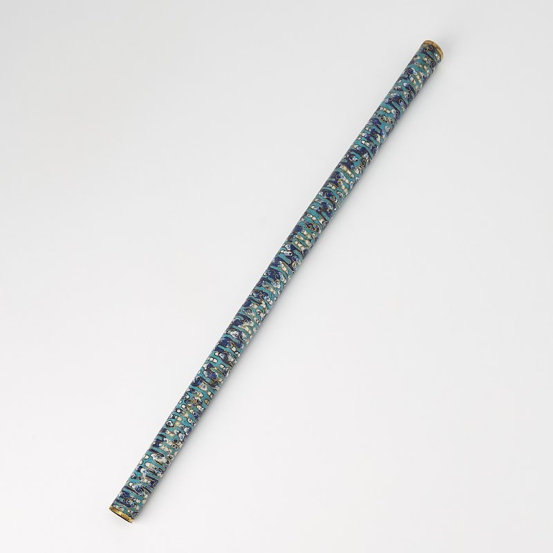 A Chinese Cloisonné Enamel Cylindrical Fitting