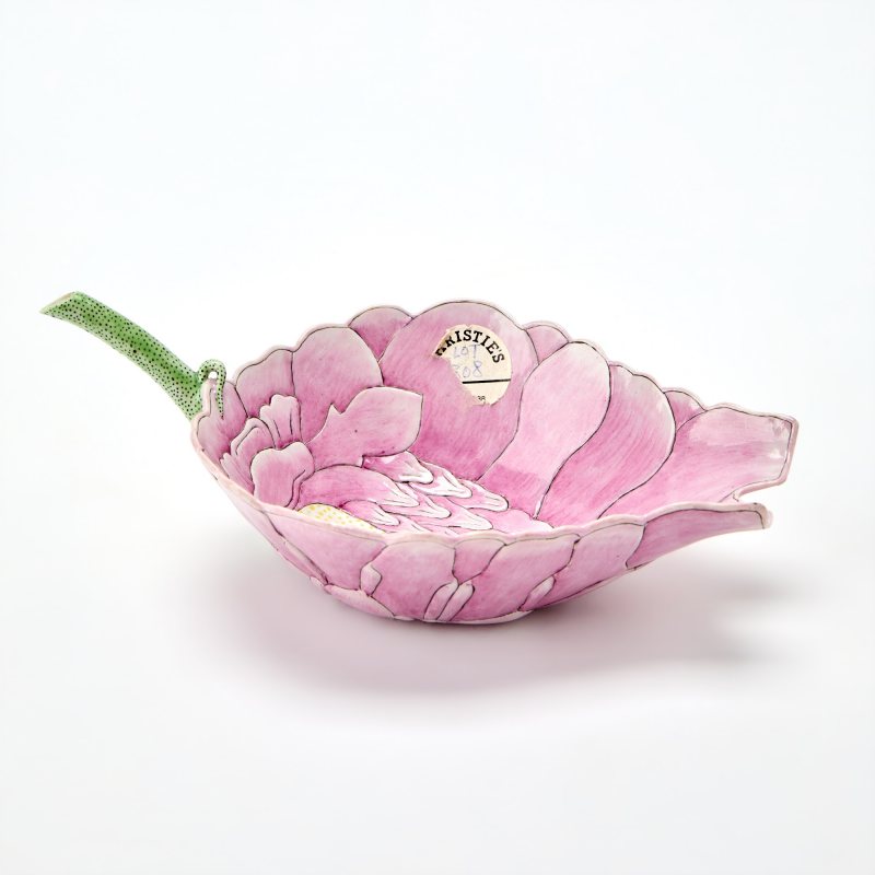 A Chinese Enameled Porcelain 'Lotus' Water Dropper