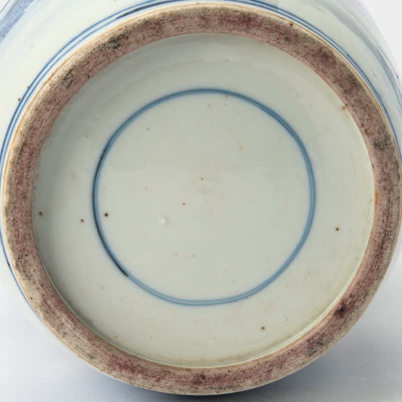 A Chinese Kangxi-Style Blue and White Porcelain Rouleau Vase - 图7