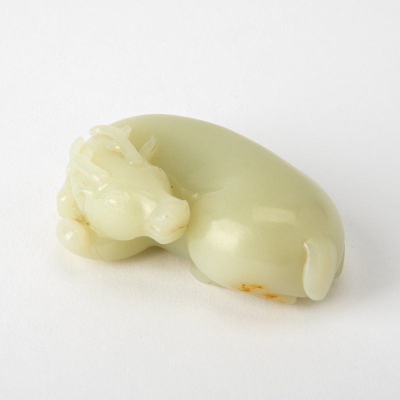 A Fine Chinese Celadon Jade Deer - 图4