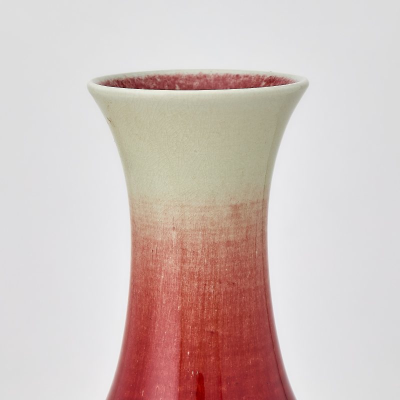 A Chinese Copper Red Glazed Porcelain Bottle Vase - 图3