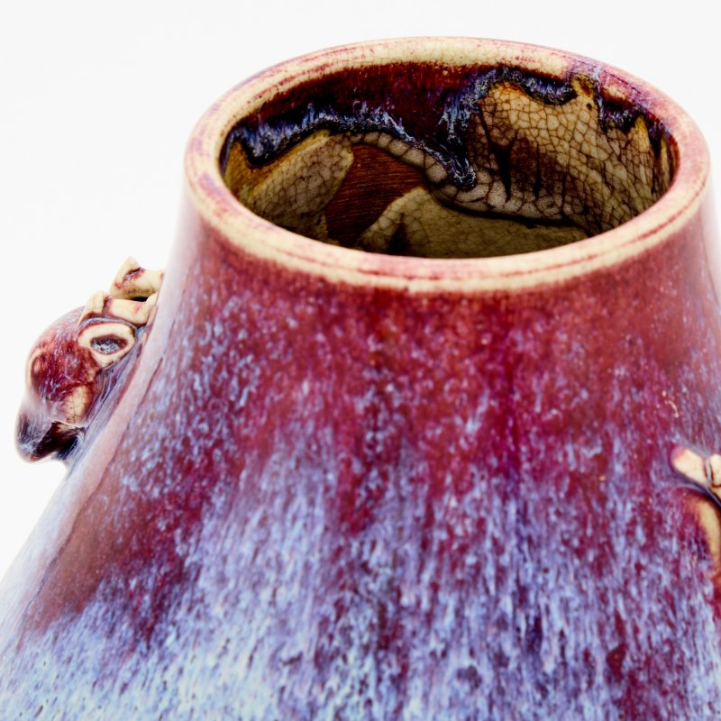 A Chinese Flambe Glazed Porcelain Jar - 图5