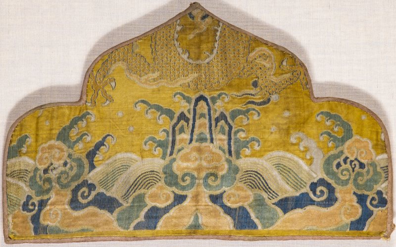 Two Chinese Brocade Silk Throne Cushion Covers - 图3