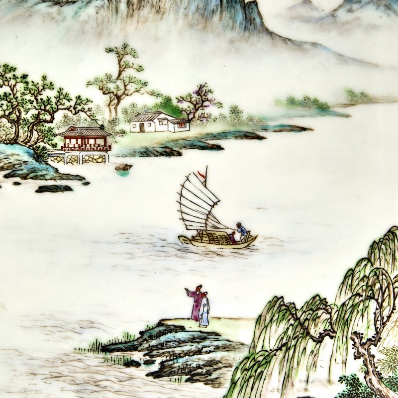 A Chinese Enameled Porcelain Plaque - 图2