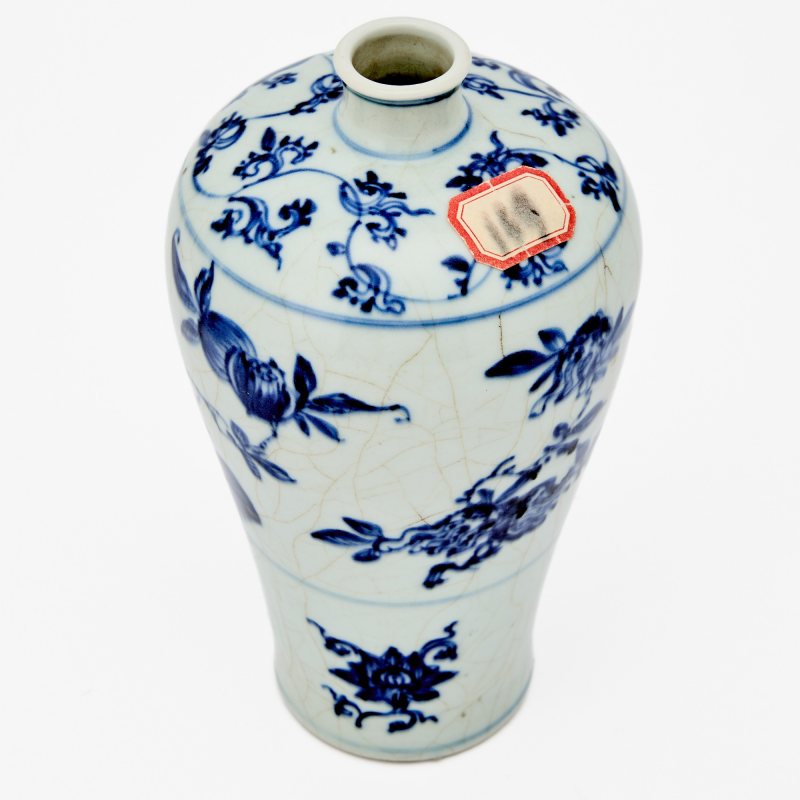 A Chinese Blue and White Ming-Style Porcelain Meiping - 图2